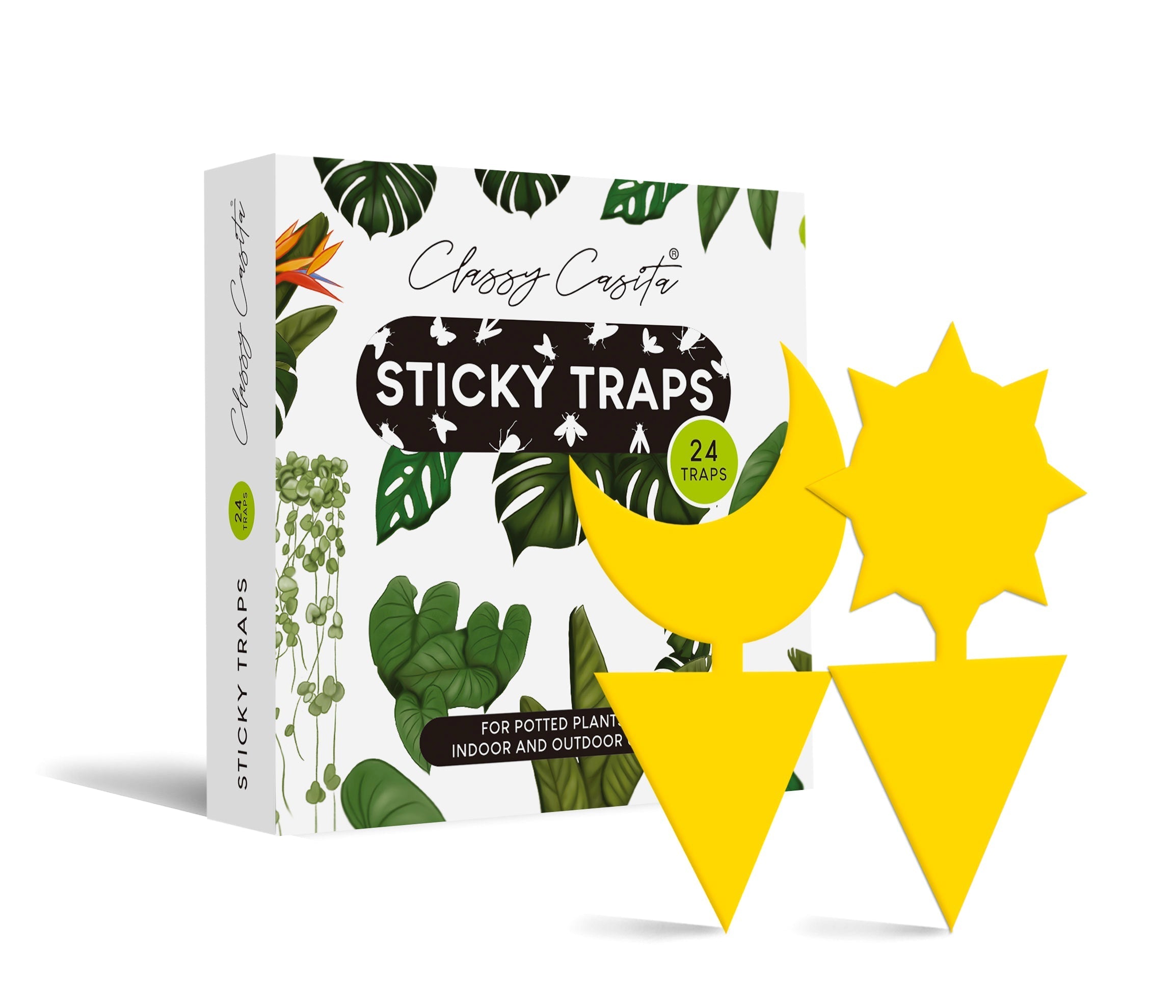 Sticky Trap, Gnat Trap, Fungus Gnat Sticky Trap, Fruit Fly Trap
